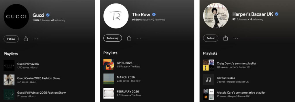 fashion playlist di spotify
